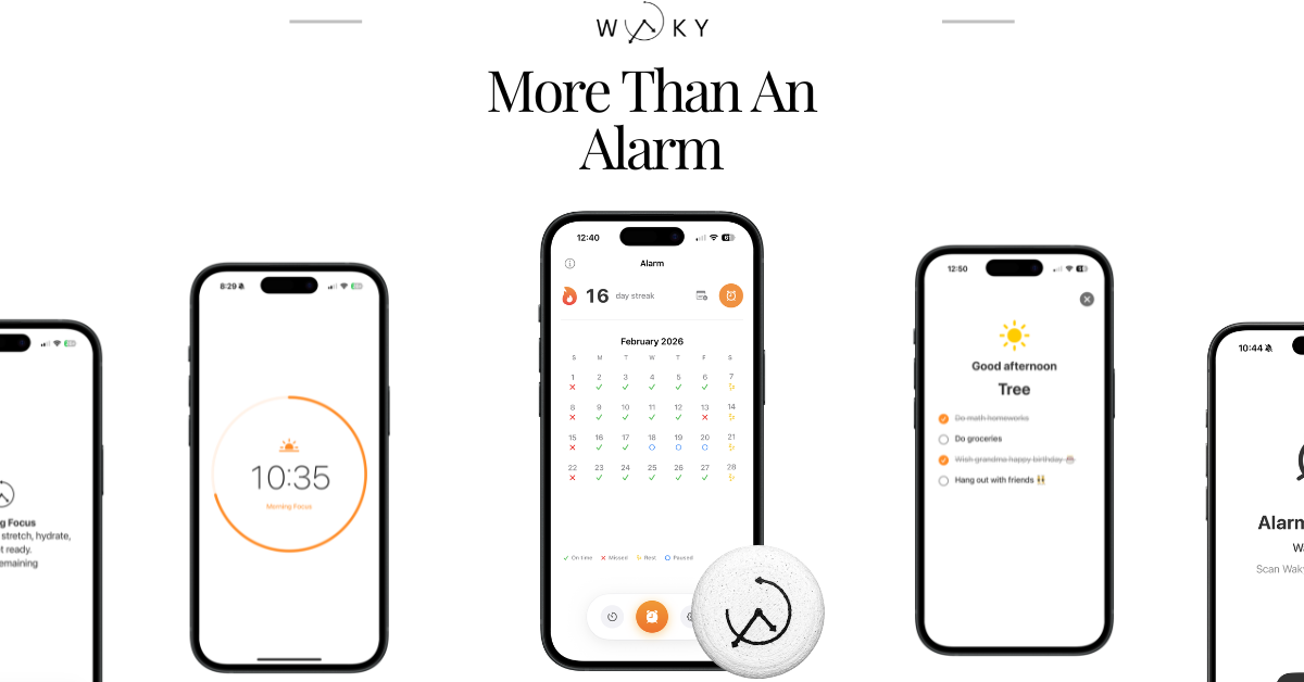 Wakey Sign Waky — The Alarm You Can't Snooze